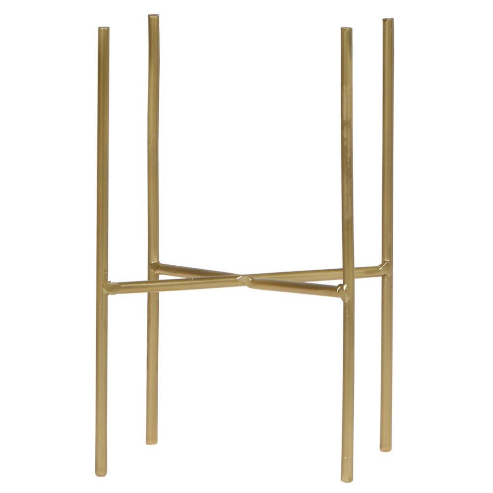 Hummingbird Home | Plant stand - Gold metal plant stand Ø12cm