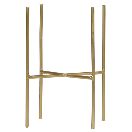 Hummingbird Home | Plant stand - Gold metal plant stand Ø12cm